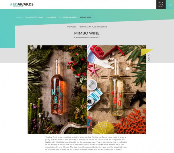 Mimbo, Medalla de Oro en los European Design Awards 2017