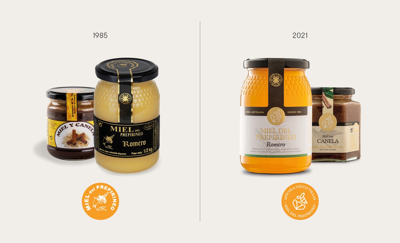 packaging de miel del prepirineo apicola cinco villas 3